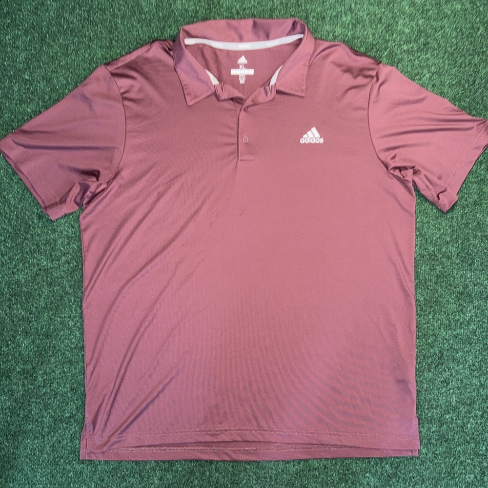 Men's Adidas Golf Polo Burgundy Size XL Z3